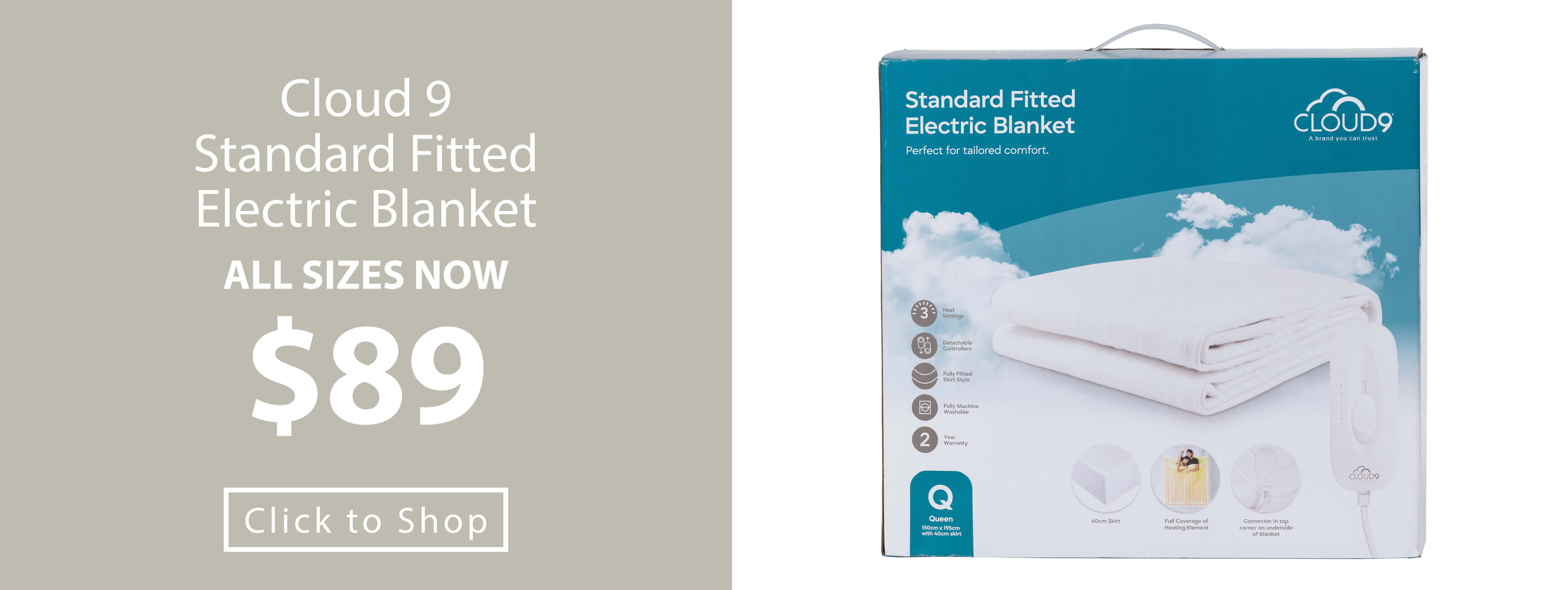 Cloud 9 Electric Blanket