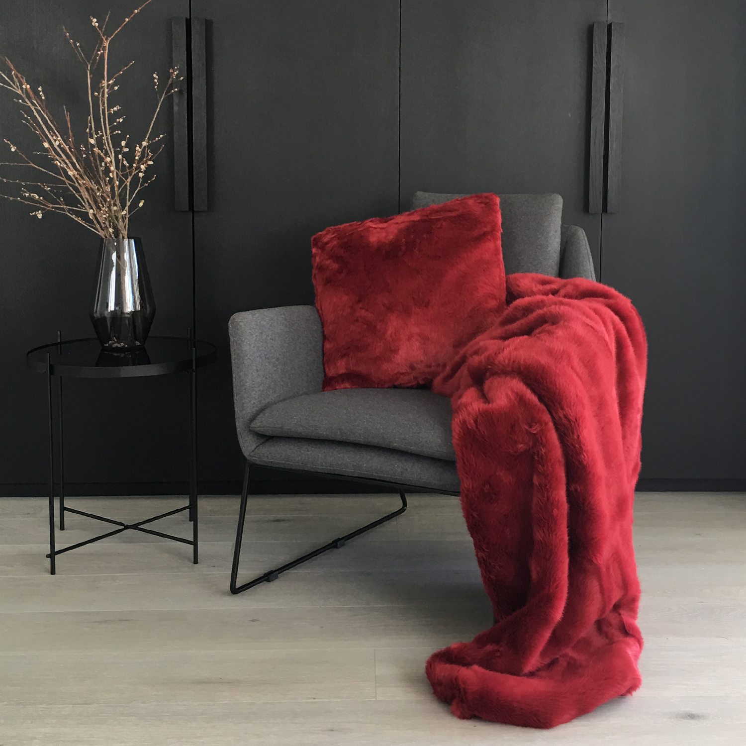 Burgundy Fur