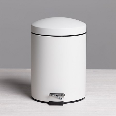 Avalon White 5L Bathroom Bin