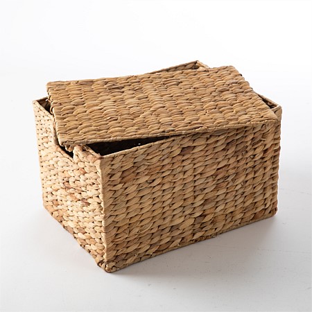 Home Essentials Water Hyacinth Cube With Lid