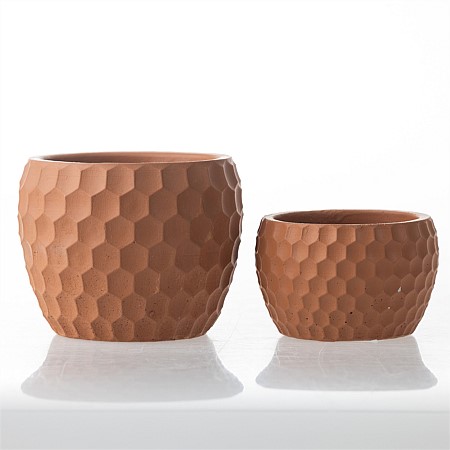 bb&b Outdoors Nature Honeycomb Cement Pot
