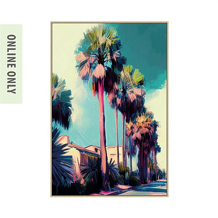 Design Republique Banks Sidewalk Framed Canvas