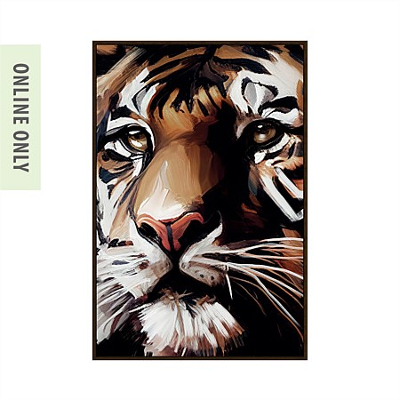 Design Republique Banks Textured Tiger Framed Canvas