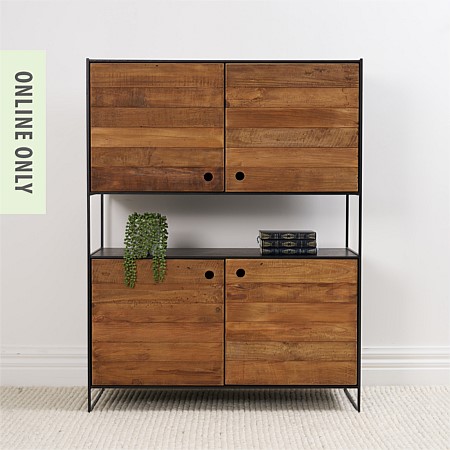 Ecoanthology Recycled Pine Four Door Cabinet