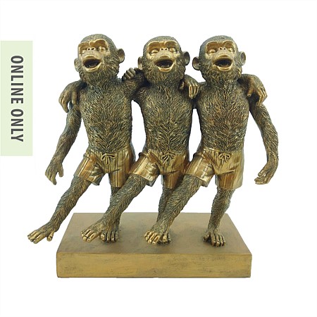Design Republique Parker Trio of Monkeys Décor
