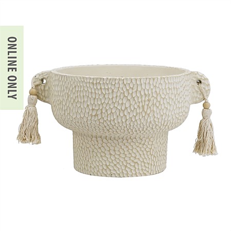Gracious Living Sara Cement Planter Wide 