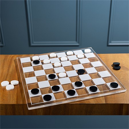 Design Republique Acrylic Checkers Game