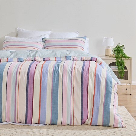 Marlo Hafren Stripe Cotton Duvet Cover Set