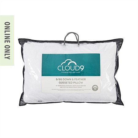 Cloud 9 5/95 Down & Feather Gusseted Pillow