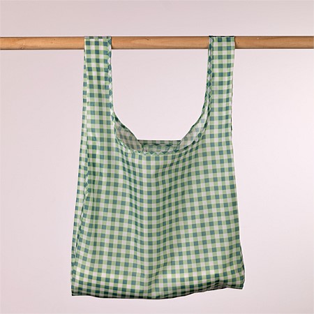 Home Co. Recycled Bottle Foldable Bag Gingham