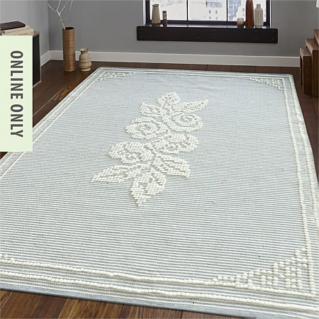 Gracious Living Imogen Applique Wool Cotton Rug 160x230cm