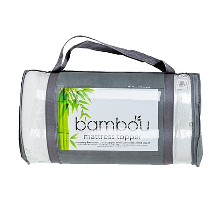 Bambou Memory Foam Mattress Topper 5cm Depth
