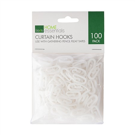 Home Essentials Curtain Hooks 100 Pack