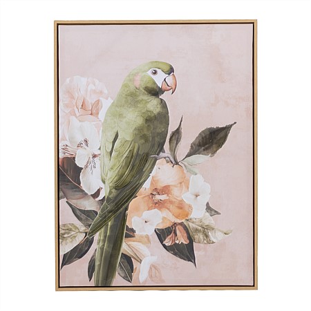Gracious Living Blushing Bird Canvas Wall Art