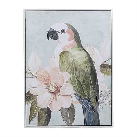 Gracious Living Perched Bird Canvas Wall Art 