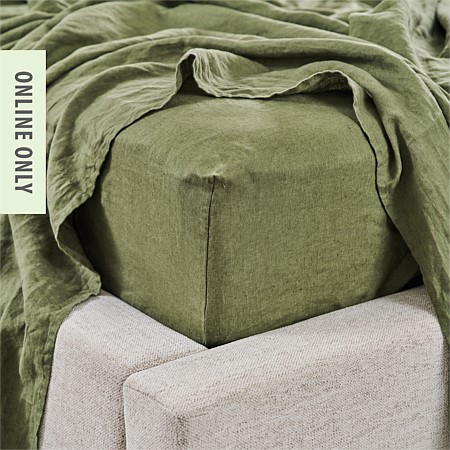 Ecoanthology 100% French Flax Linen Fitted Sheet