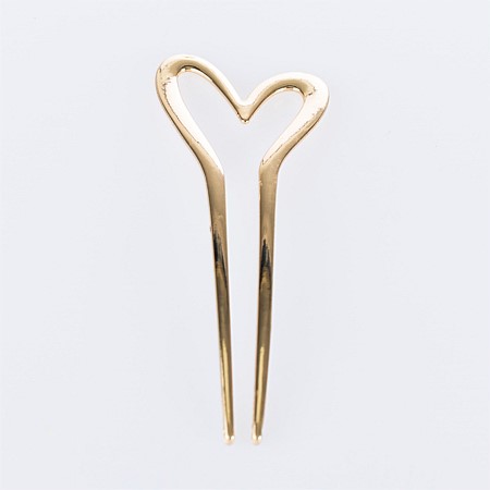 Grace & Gild Heart Hair Pin