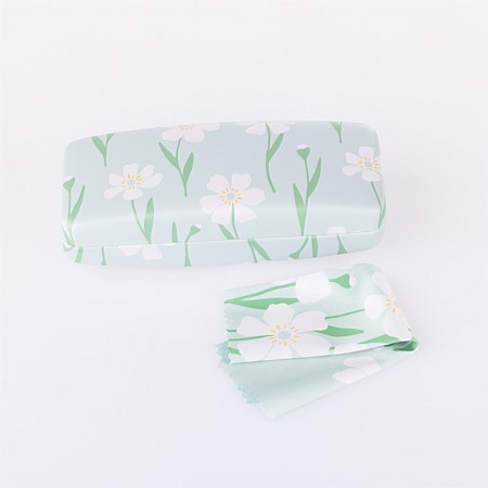Grace & Gild Bea Buttercup Glasses Case & Cloth Set