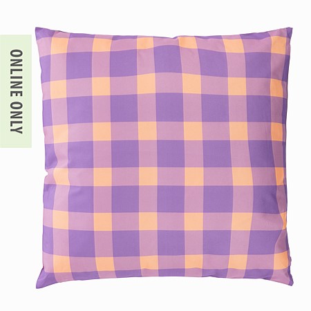 Amparo Paros Check Euro Cushion 60 x 60cm
