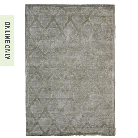Design Republique Holiday Silver Viscose Rug 200x300cm