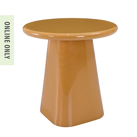 Design Republique Lacquer Side Table Mustard 