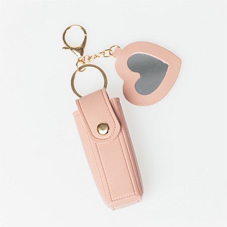 Grace & Gild Maisy Lipstick Keyring Holder Rose