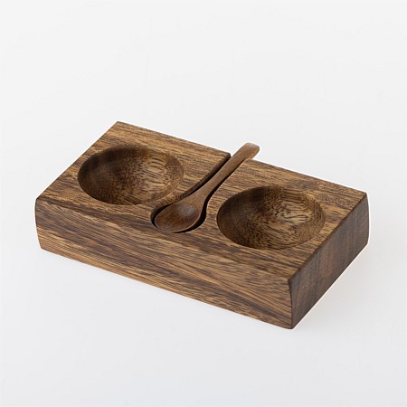 Ecoanthology Acacia Spice Holder With Spoon