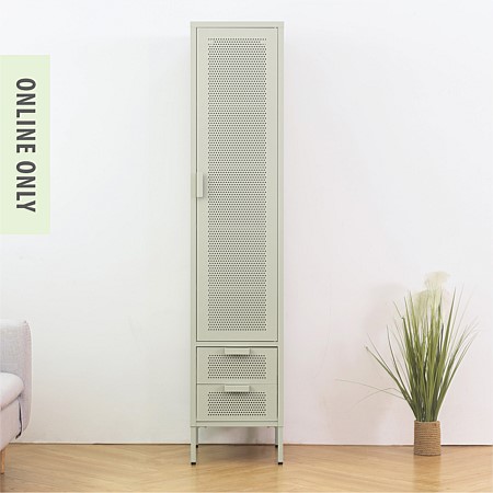 Marlo Romy Single Sage Cabinet with Drawers 