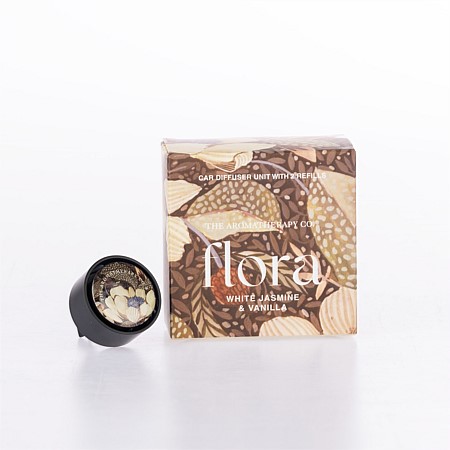 The Aromatherapy Co. Flora White Jasmine & Vanilla Car Diffuser With Refill