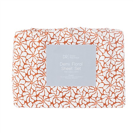 Design Republique Floral Cotton Sheet Set 
