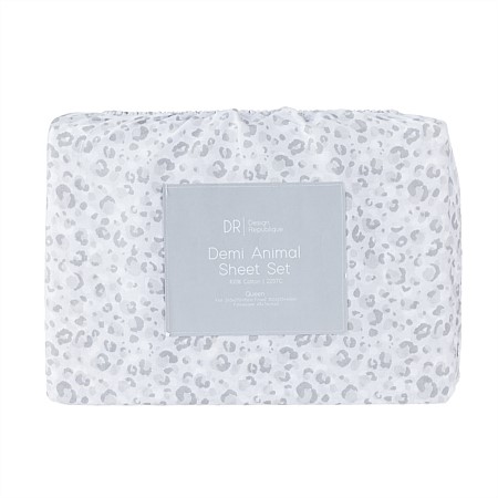 Design Republique Demi Animal Cotton Print Sheet Set 