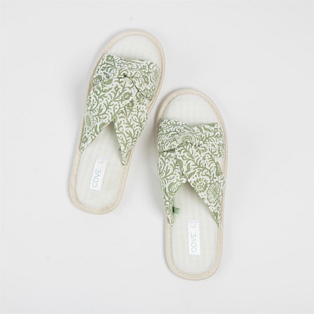 Cove Mya Khaki Cross Over Slipper