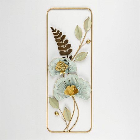 Home Chic Metal Lotus Flower Wall Art