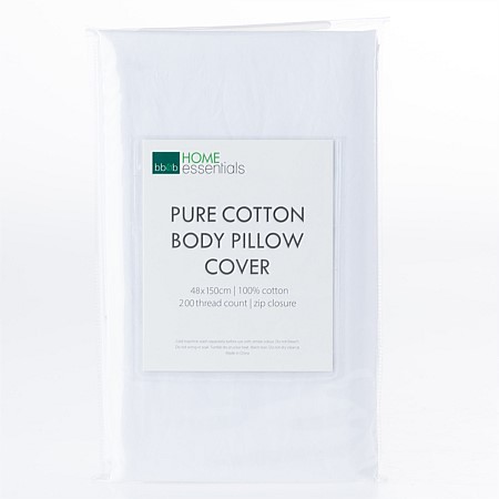Home Essentials Pure Cotton Body Pillow Cover
