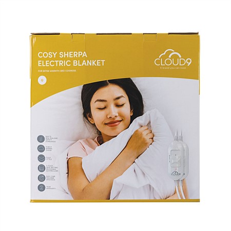 Cloud 9 Cosy Sherpa Electric Blanket 