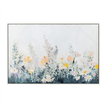 Gracious Living Field Of Flowers Canvas Wall Art