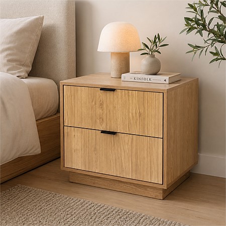 Design Plus Tides Fluted Bedside Table