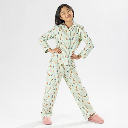 bb&b Sleep Kids Dog Flannelette PJ Set