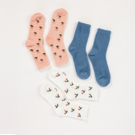 bb&b Classic 3 Pack  Floral Bed Socks