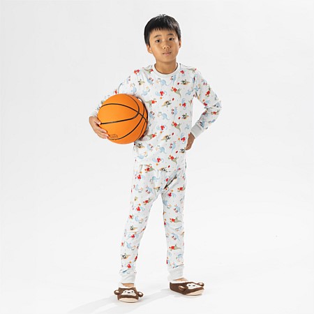 bb&b Sleep Kids Dino Sport Knit PJ Twosie