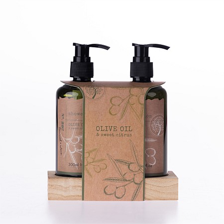 Pure Natures Olive Oil & Sweet Citrus 2 Piece Body Care Set 