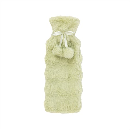 Hush Faux Fur Ribbed Midi Hot Water Bottle With Cover 0.9L