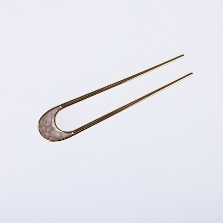 Grace & Gild Shalah Curved Hair Pin Blush 