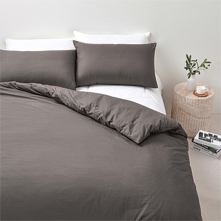 Pure & Simple Cotton Slub Duvet Cover Set