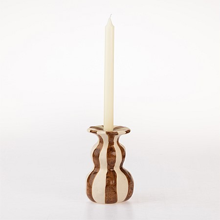 Fieldcrest Cleo Stripe Candle Holder 16cm