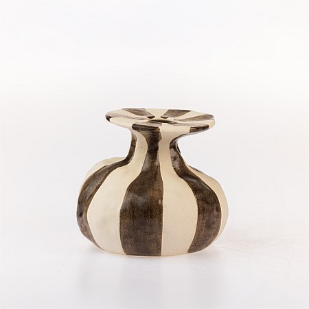 Fieldcrest  Cleo Stripe Bloom Bud Vase