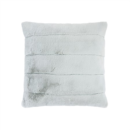 Design Republique Emerson Stripe Faux Fur Silver Cushion 
