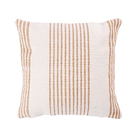 Design Republique Harris Stripe Cushion Rust 