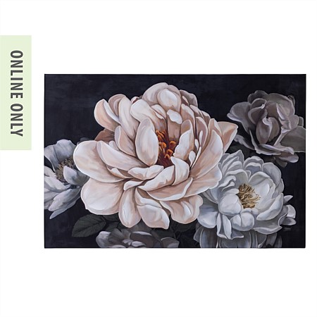 Gracious Living White Florals Wall Art
