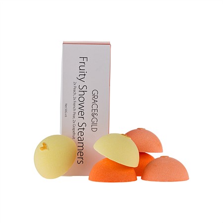 Grace & Gild 6 Pack Fruity Shower Steamer Set 
